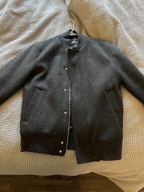 Zara Mens Bomber Jacket Wool Size Small